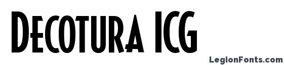 шрифт Decotura ICG, бесплатный шрифт Decotura ICG, предварительный просмотр шрифта Decotura ICG