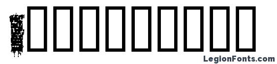 Defaced Font, Number Fonts