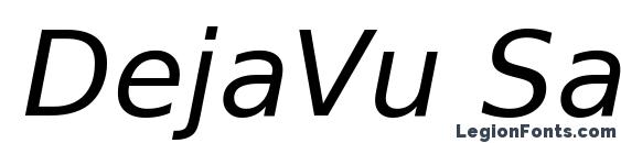 DejaVu Sans Oblique font, free DejaVu Sans Oblique font, preview DejaVu Sans Oblique font