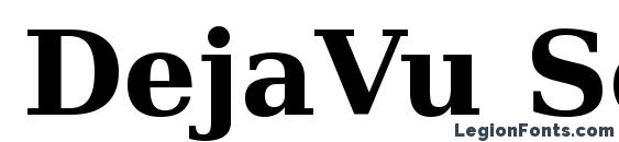 Шрифт DejaVu Serif Bold
