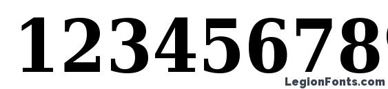 DejaVu Serif Condensed Bold Font, Number Fonts