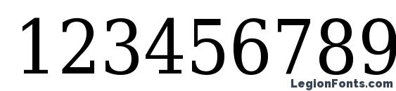 Шрифт DejaVu Serif Condensed, Шрифты для цифр и чисел