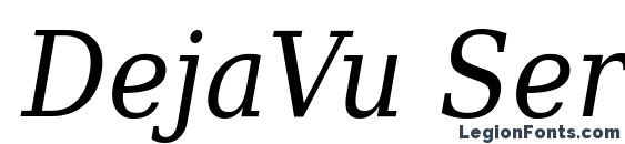 Шрифт DejaVu Serif Italic Condensed