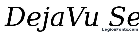 DejaVu Serif Italic Font