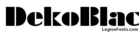 DekoBlackExtended Serial Regular DB Font