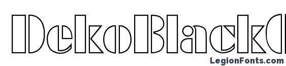 DekoBlackOpenSerial Regular Font