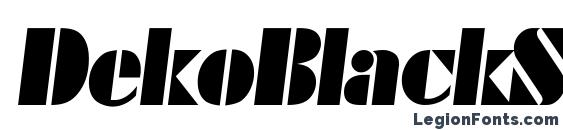 DekoBlackSerial Italic font, free DekoBlackSerial Italic font, preview DekoBlackSerial Italic font