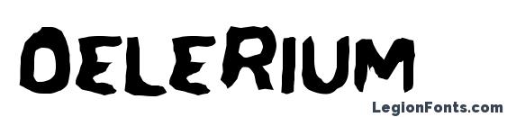 Delerium font, free Delerium font, preview Delerium font