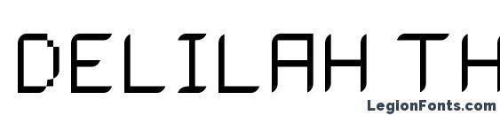 Delilah thin font, free Delilah thin font, preview Delilah thin font
