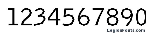 Delinquent regular Font, Number Fonts