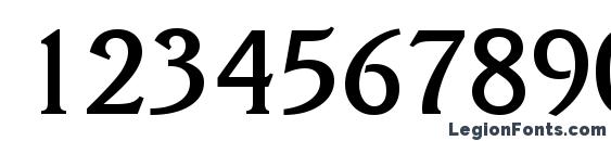 Della Robbia Bold BT Font, Number Fonts