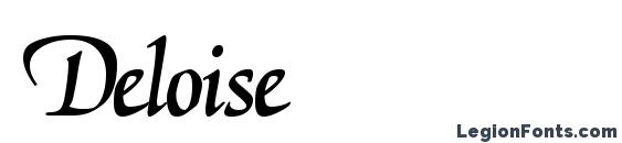 шрифт Deloise, бесплатный шрифт Deloise, предварительный просмотр шрифта Deloise