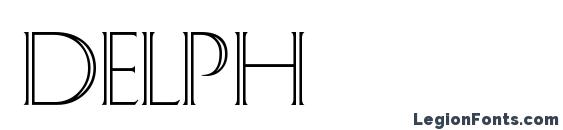 шрифт Delph, бесплатный шрифт Delph, предварительный просмотр шрифта Delph