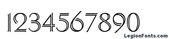 DelphianC Font, Number Fonts