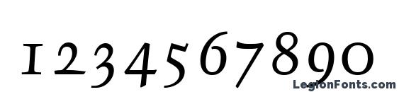 Delphin LT I Font, Number Fonts