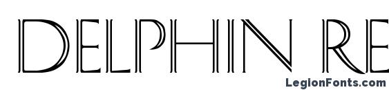Шрифт Delphin Regular