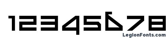 Delta Ray Font, Number Fonts