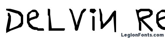 DELVIN Regular font, free DELVIN Regular font, preview DELVIN Regular font