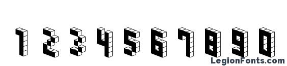 Шрифт Demoncubicblockfont black, Шрифты для цифр и чисел