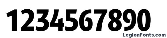 Dendanewblackcondc Font, Number Fonts