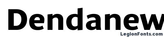 Dendanewc bold font, free Dendanewc bold font, preview Dendanewc bold font