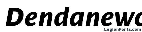 Dendanewc bolditalic Font, Bold Fonts