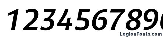 Dendanewc italic Font, Number Fonts