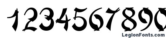 Шрифт Deng Thick, Шрифты для цифр и чисел