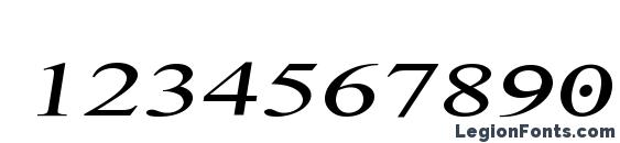 Denial2regularitalics Font, Number Fonts