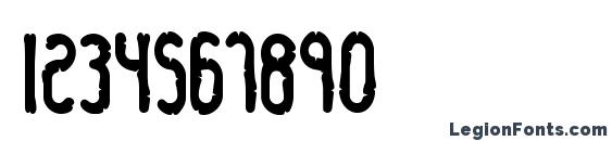 Dented BRK Font, Number Fonts