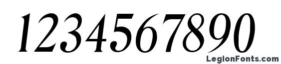 Denver Italic Font, Number Fonts