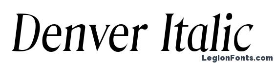 Denver Italic Font