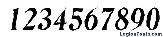 DenverAntique BoldItalic Font, Number Fonts