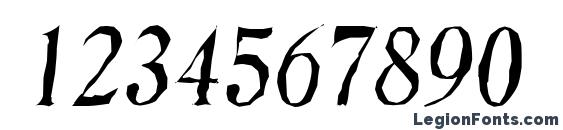 DenverAntique Italic Font, Number Fonts