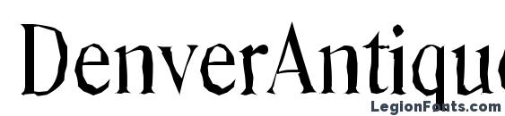 DenverAntique Regular Font, Serif Fonts