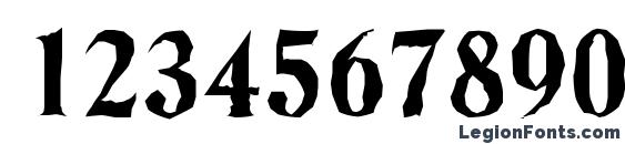DenverAntique Xbold Regular Font, Number Fonts