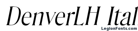 DenverLH Italic Font