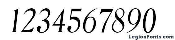 DenverSerial Light Italic Font, Number Fonts