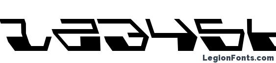 Deranian Leftalic Font, Number Fonts