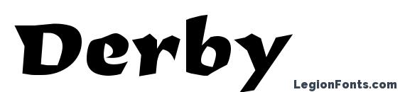 шрифт Derby, бесплатный шрифт Derby, предварительный просмотр шрифта Derby