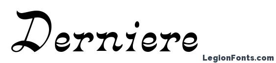 Шрифт Derniere, Шрифты для надписей