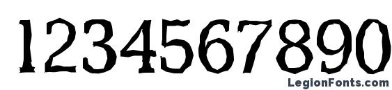 DerringerAntique Regular Font, Number Fonts
