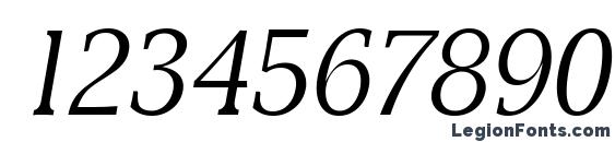 DerringerLH Italic Font, Number Fonts