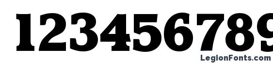 DerringerSerial Heavy Regular Font, Number Fonts