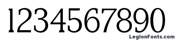 DerringerSerial Light Regular Font, Number Fonts