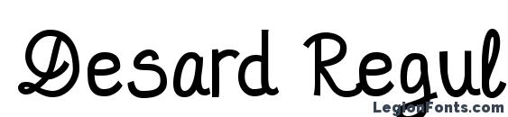 Desard Regular font, free Desard Regular font, preview Desard Regular font