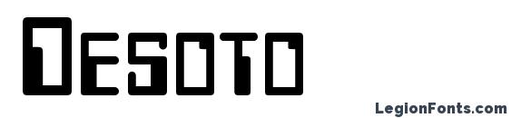 шрифт Desoto, бесплатный шрифт Desoto, предварительный просмотр шрифта Desoto