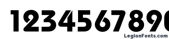 Dessau Bold Regular Font, Number Fonts