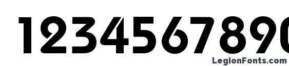 Dessau DemiBold Regular Font, Number Fonts