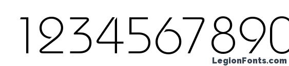 Dessau Light Regular Font, Number Fonts